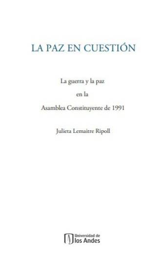 La paz en cuestión