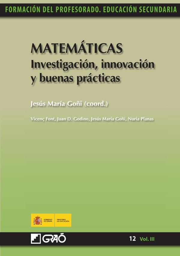Matemáticas. Investigación, innovación y buenas prácticas