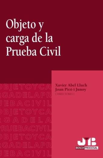 Objeto y carga de la prueba civil
