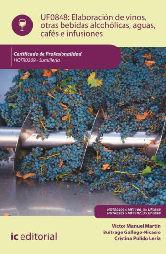 Elaboración de vinos, otras bebidas alcohólicas, aguas, cafés e infusiones. HOTR0209 - Sumillería