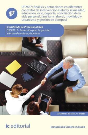 Análisis y actuaciones en diferentes contextos de intervención (salud y sexualidad, educación, ocio, deporte, conciliación de la vida personal, familiar y laboral, movilidad y urbanismo y gestión de tiempos). SSCE0212 - Promoción para la igualdad efectiva de hombres y mujeres