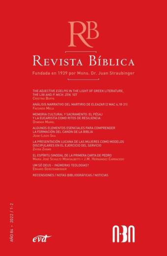 Revista Bíblica 2022/1-2 - Año 84