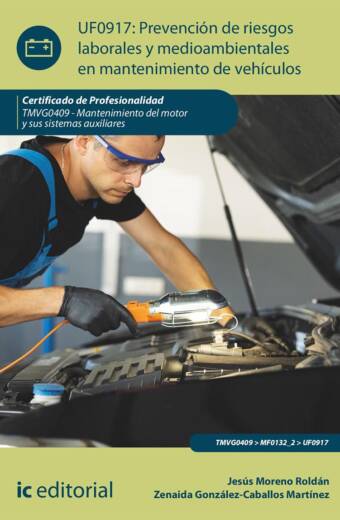 Prevención de riesgos laborales y medioambientales en mantenimiento de vehículos. TMVG0409 - Mantenimiento del motor y sus sistemas auxiliares